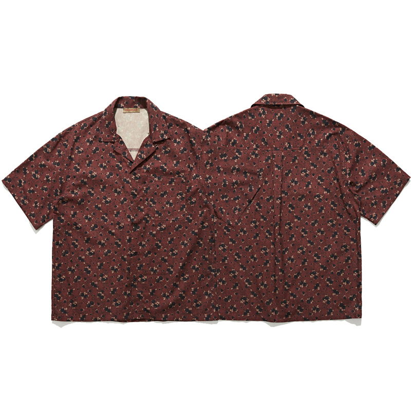 일본 레트로 에스닉 스타일 쿠바 칼라 반팔 셔츠 남녀공 - Vintage Hawaiian Floral Shirt 리뷰 및 가격