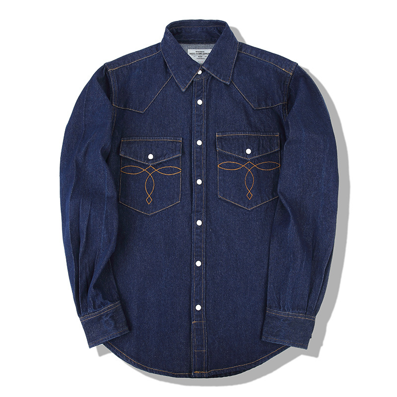 아메리칸 워시 빈티지 데님 셔츠 펄 스냅 웨스턴 헤비웨 - Mens Western Denim Pearl Snap Shirt 리뷰 및 가격
