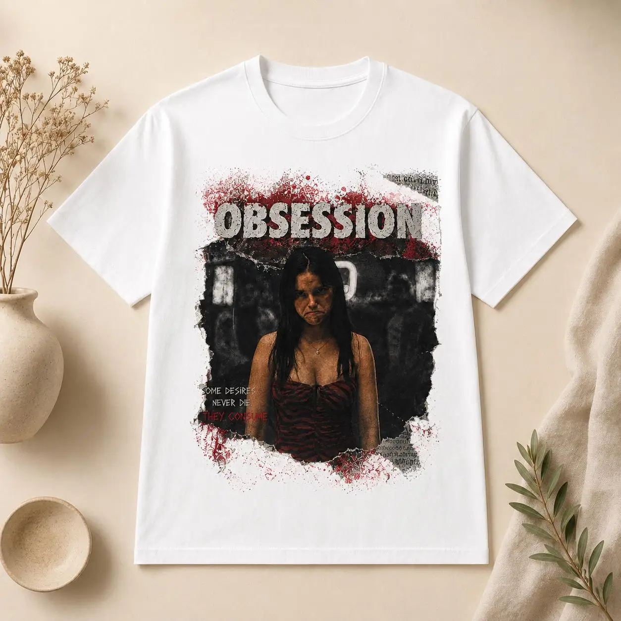 오브세션 그래픽 티셔츠, 빈티지 애시드 워시 호러 티셔 - Acid Wash Vintage Graphic T Shirt 리뷰 및 가격